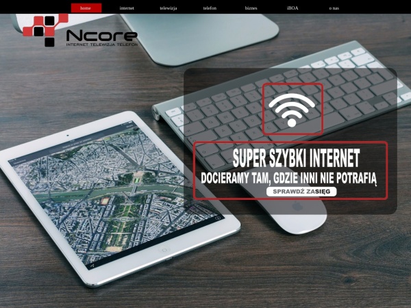 ncore.pl website capture d`écran Ncore Internet Telewizja Telefon