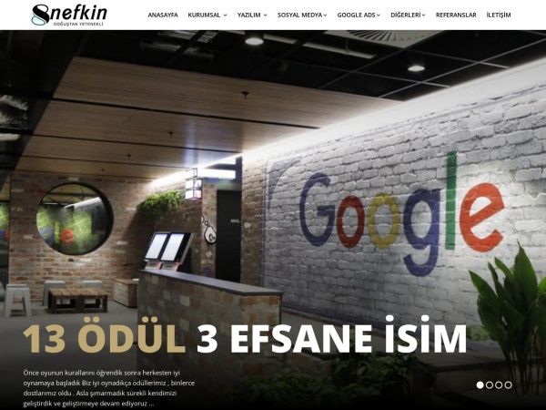 nefkin.com website immagine dello schermo Nefkin Web Tasarım | 0532 345 95 11 | Google Reklamları | Sosyal Medya Yönetimi | Adana Web Tasarım