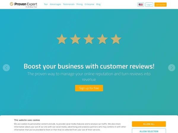 provenexpert.com website screenshot More revenue with customer reviews | ProvenExpert.com