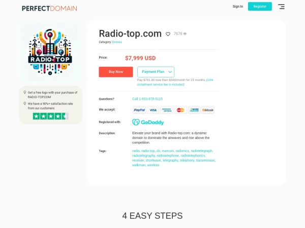 radio-top.com website immagine dello schermo Радио-Топ — слушать онлайн радио