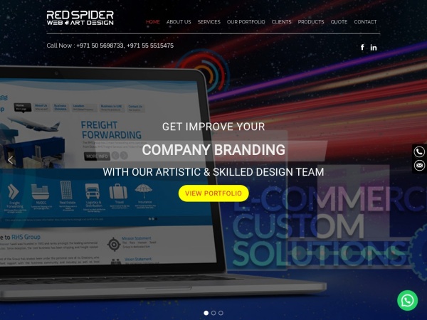 redspider.ae website skærmbillede Web design Dubai | Best Website Design & Development Company in Dubai