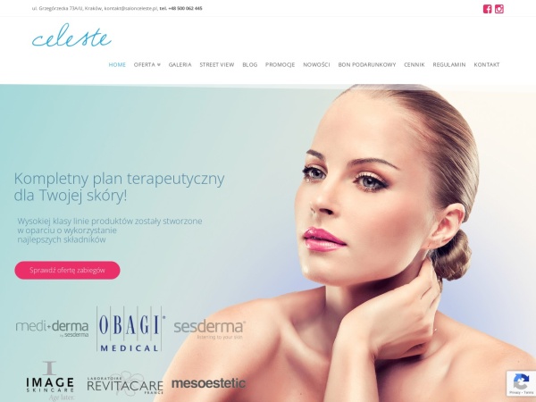 salonceleste.pl website kuvakaappaus Salon kosmetyczny | gabinet Celeste | Depilacja laserowa