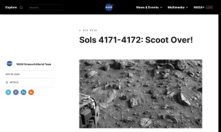 Sols 4171-4172: Scoot Over!