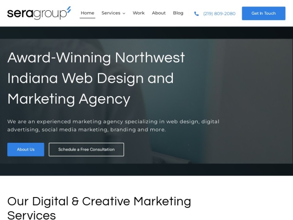 serasolutions.com website capture d`écran Sera Group - Northwest Indiana Web Design & Marketing Agency