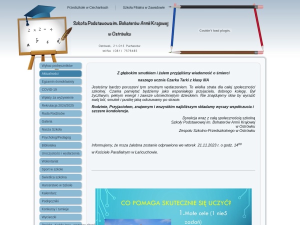 spostrowek.pl website ekran görüntüsü Aktualności
