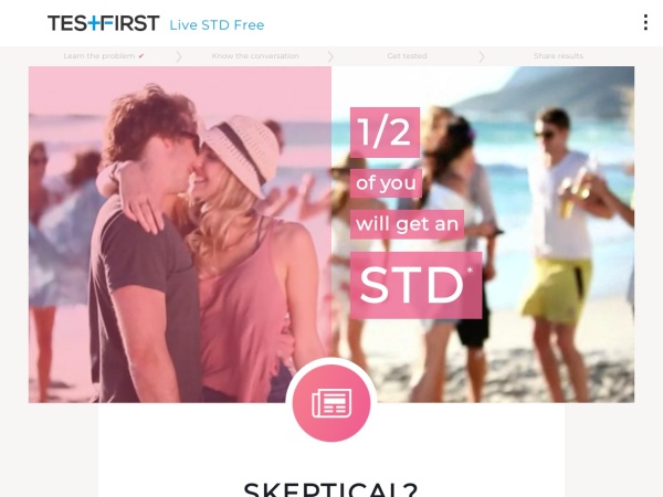 testfirst.info website captura de pantalla Live STD Free | Test First