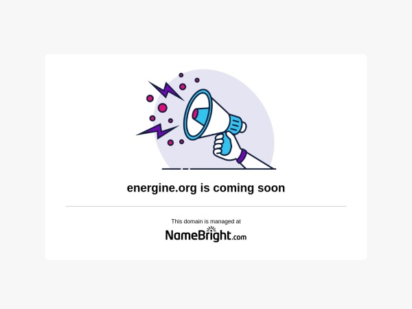 th.energine.org website screenshot NameBright - Coming Soon