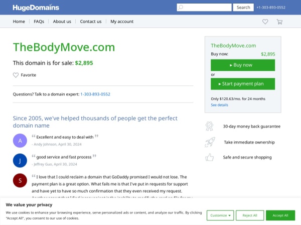 thebodymove.com website screenshot Attention Required! | Cloudflare