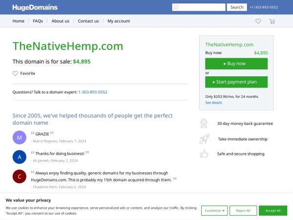 thenativehemp.com website captura de pantalla The Native Hemp | CBD Products | Hemp Flower | Online CBD Store