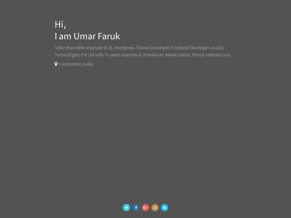 umarfarukm.com website immagine dello schermo Umar Faruk Mhd