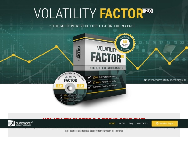 volatilityfactor2.com website captura de tela Volatility Factor 2.0 - THE OFFICIAL SITE