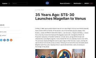 35 Years Ago: STS-30 Launches Magellan to Venus