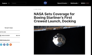 NASA Sets Coverage for Boeing Starliner’s First Crewed Launch Docking