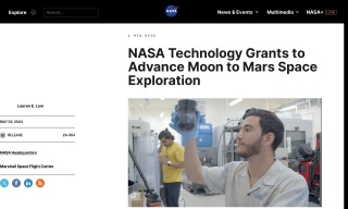 NASA Technology Grants to Advance Moon to Mars Space Exploration