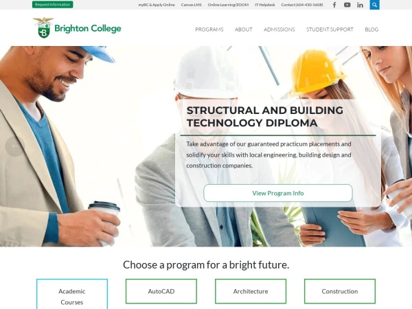 Screenshot of brightoncollege.com