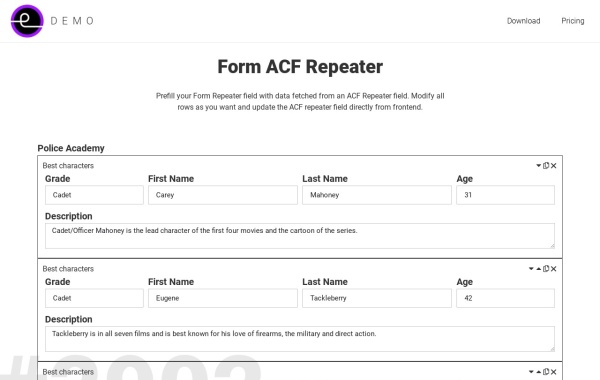 https://demo.e-addons.com/demo/form-acf-repeater/?demopreview=1&demoscreen=7