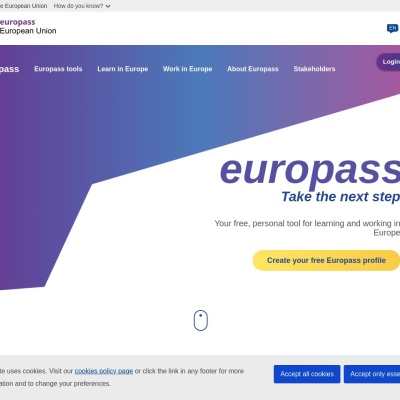 Screenshot of europass.cedefop.europa.eu