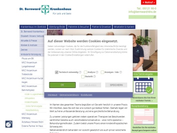 Screenshot von www.bernward-khs.de
