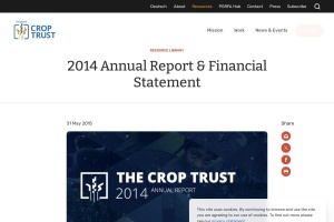 Annual Report 2014 | Crop Trust
