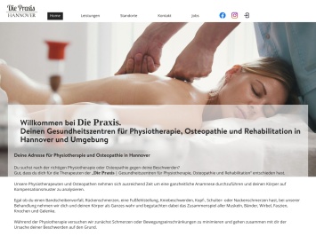 Screenshot von www.diepraxis-hannover.de