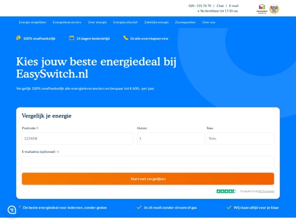 Screenshot of www.easyswitch.nl