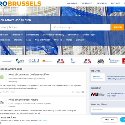 Screenshot of www.eurobrussels.com