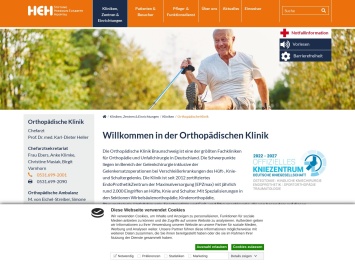 Screenshot von www.heh-bs.de