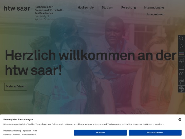 Screenshot of www.htwsaar.de