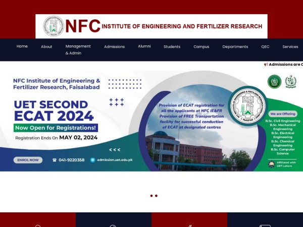 Screenshot of www.iefr.edu.pk
