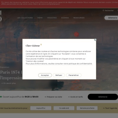 Screenshot of www.musee-orsay.fr