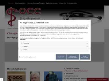Screenshot von www.occ-hannover.de