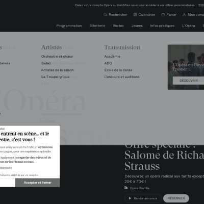 Screenshot of www.operadeparis.fr