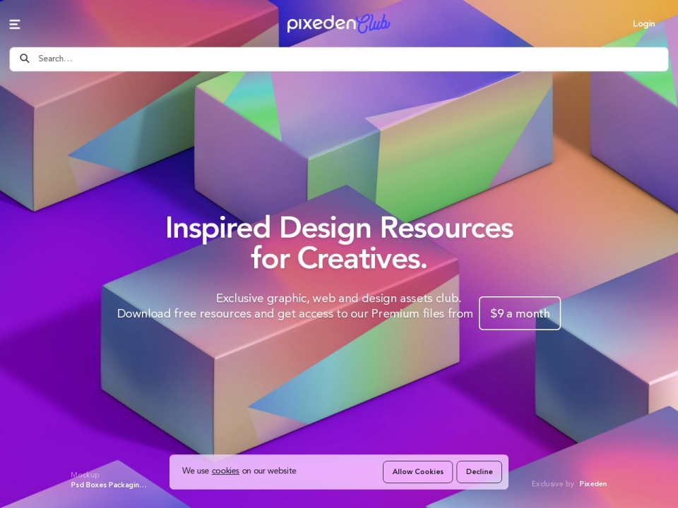 Premium & Free Design and Web Resources | Pixeden