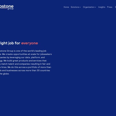 Screenshot of www.stepstone.com