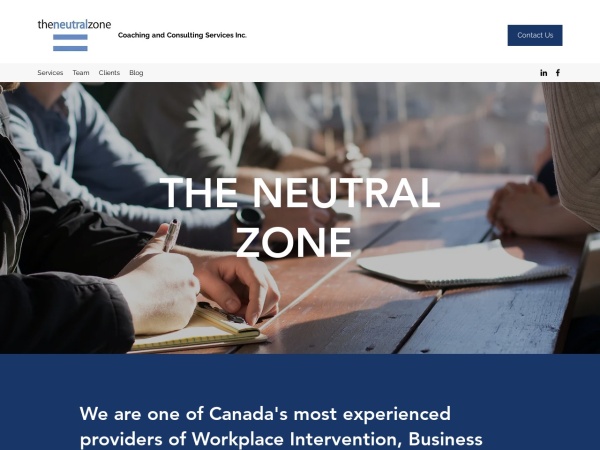 Screenshot of www.theneutralzone.ca