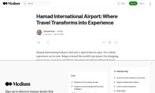 Hamad International Airport: Where Travel Transforms into Experience