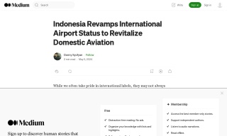 Indonesia Revamps International Airport Status to Revitalize Domestic