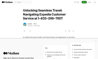 Unlocking Seamless Travel: Navigating Expedia Customer Service at 1–83