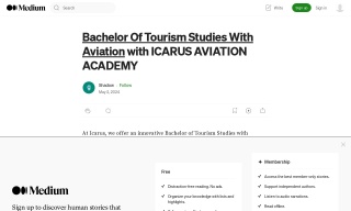 Bachelor Of Tourism Studies With Aviation with ICARUS AVIATION ACADEMY