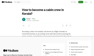 How to become a cabin crew in Kerala-