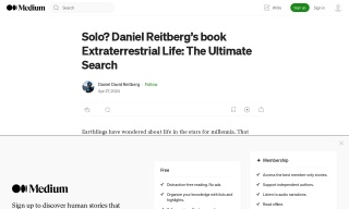 Solo- Daniel Reitberg’s book Extraterrestrial Life: The Ultimate Searc