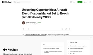 Unlocking Opportunities: Aircraft Electrification Market Set to Reach
