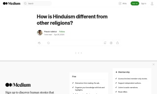 How is Hinduism different from other religions-