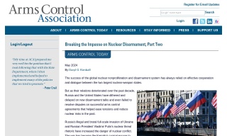 Breaking the Impasse on Nuclear Disarmament Part Two
