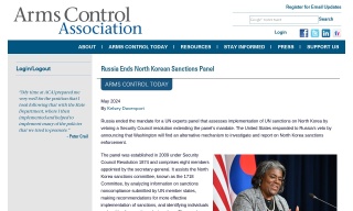 Russia Ends North Korean Sanctions Panel