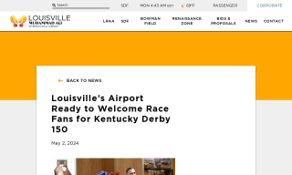 Louisville’s Airport Ready to Welcome Race Fans for Kentucky Derby 150