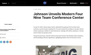 Johnson Unveils Modern Four Nine Team Conference Center