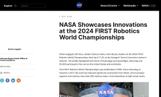 NASA Showcases Innovations at the 2024 FIRST Robotics World Championsh