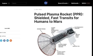 Pulsed Plasma Rocket (PPR): Shielded Fast Transits for Humans to Mars