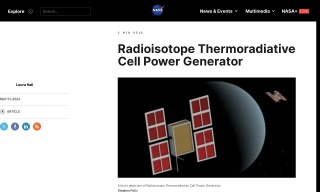 Radioisotope Thermoradiative Cell Power Generator